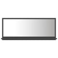 NNEVL Bathroom Mirror Grey 90cm Chipboard