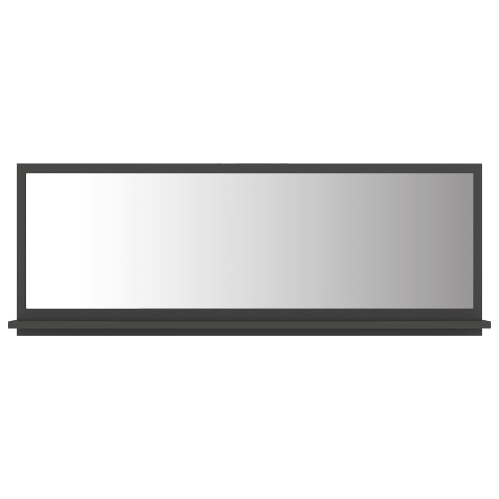 NNEVL Bathroom Mirror Grey 100cm Chipboard