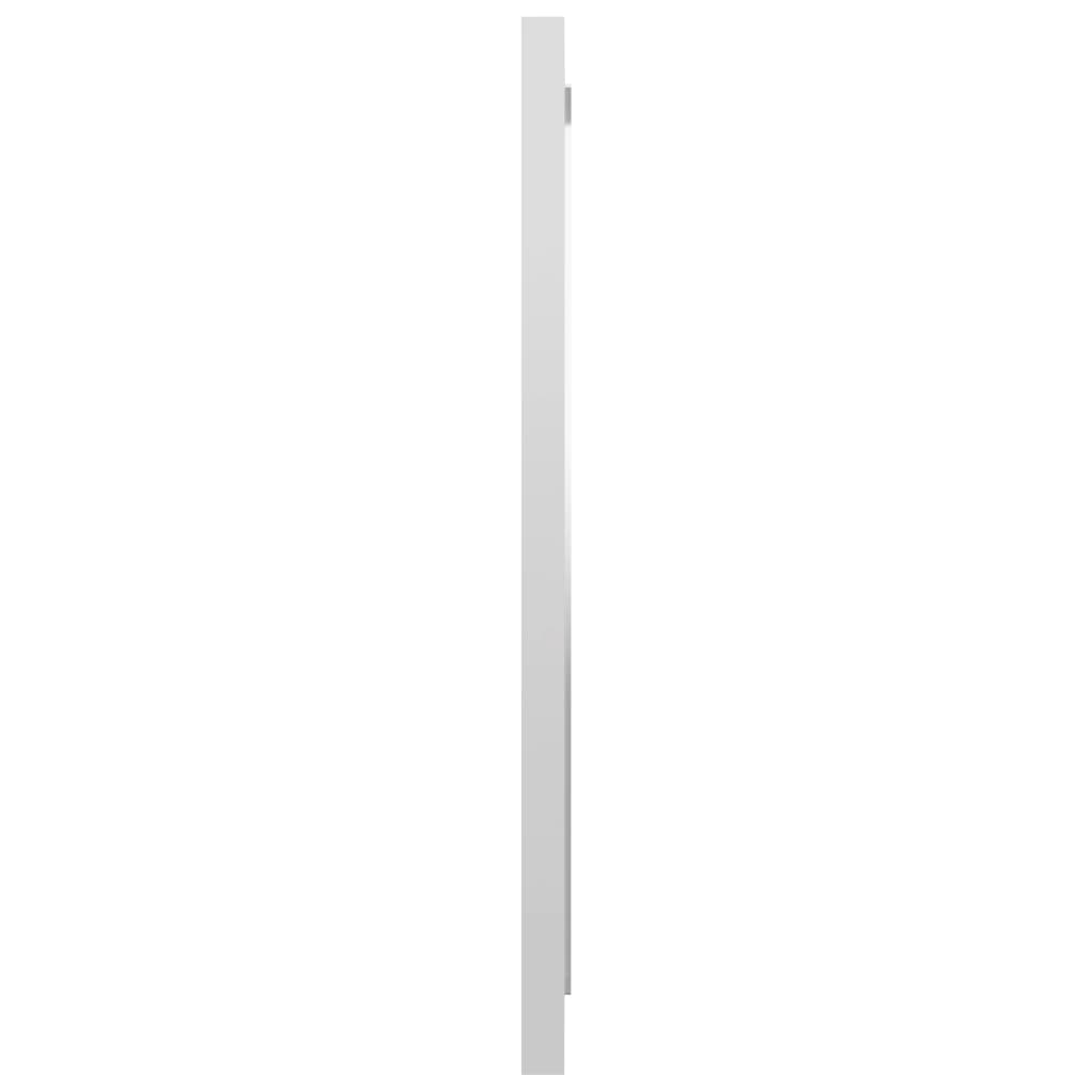 NNEVL Bathroom Mirror High Gloss White 40x1.5x37 cm Chipboard