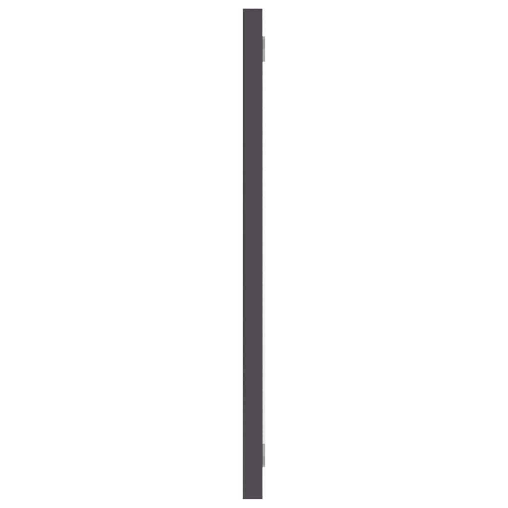 NNEVL Bathroom Mirror Grey 60x1.5x37 cm Chipboard