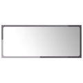 NNEVL Bathroom Mirror High Gloss Grey 90x1.5x37 cm Chipboard