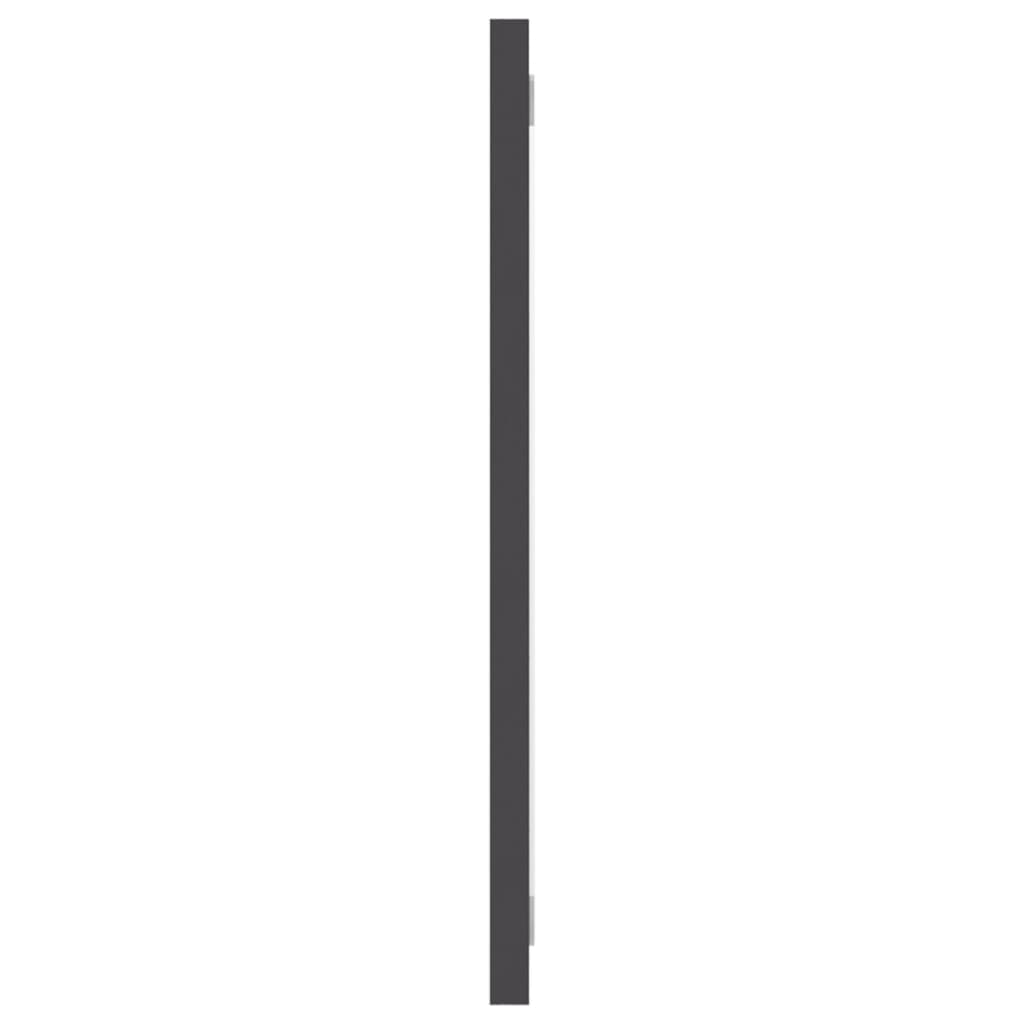 NNEVL Bathroom Mirror Grey 100x1.5x37 cm Chipboard