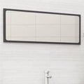 NNEVL Bathroom Mirror Grey 100x1.5x37 cm Chipboard