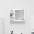 NNEVL Bathroom Mirror White 60x10.5x45 cm Chipboard