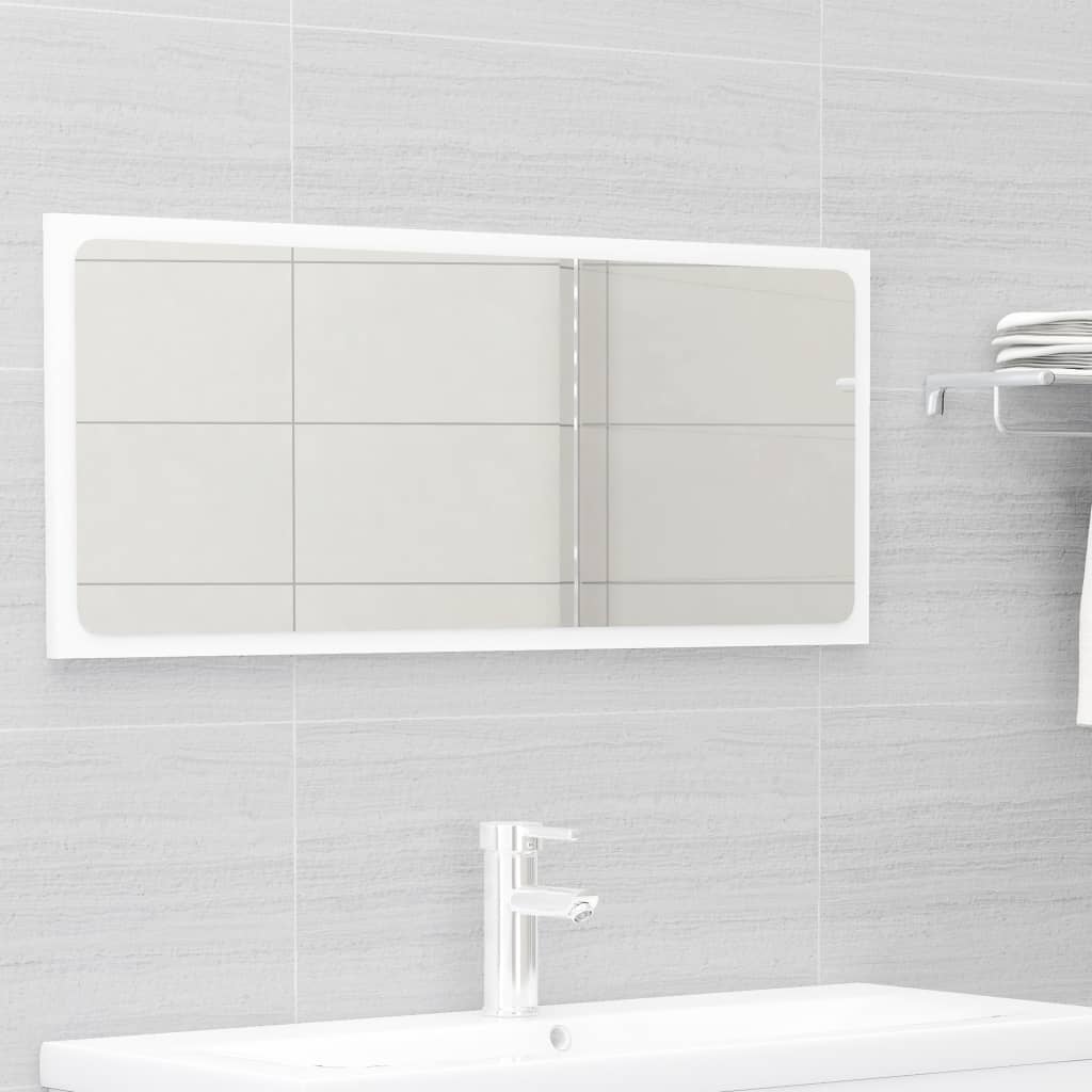 NNEVL 2 Piece Bathroom Furniture Set White Engineered Wood