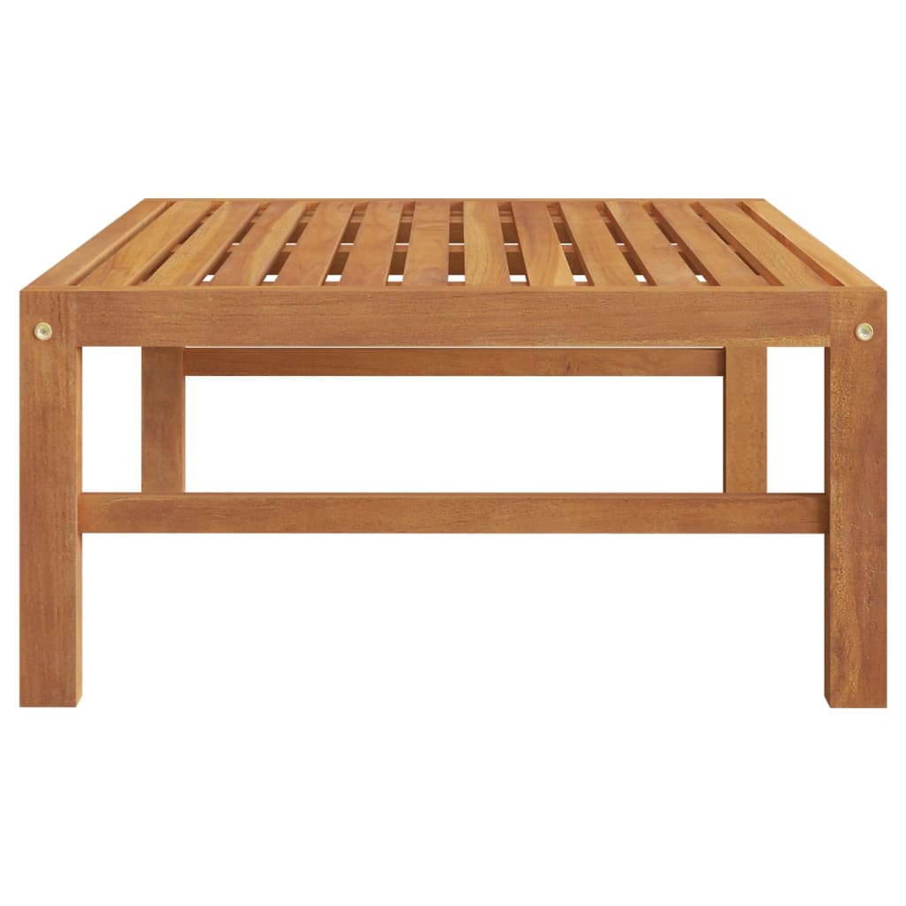 NNEVL Garden Table 63x63x30 cm Solid Teak Wood