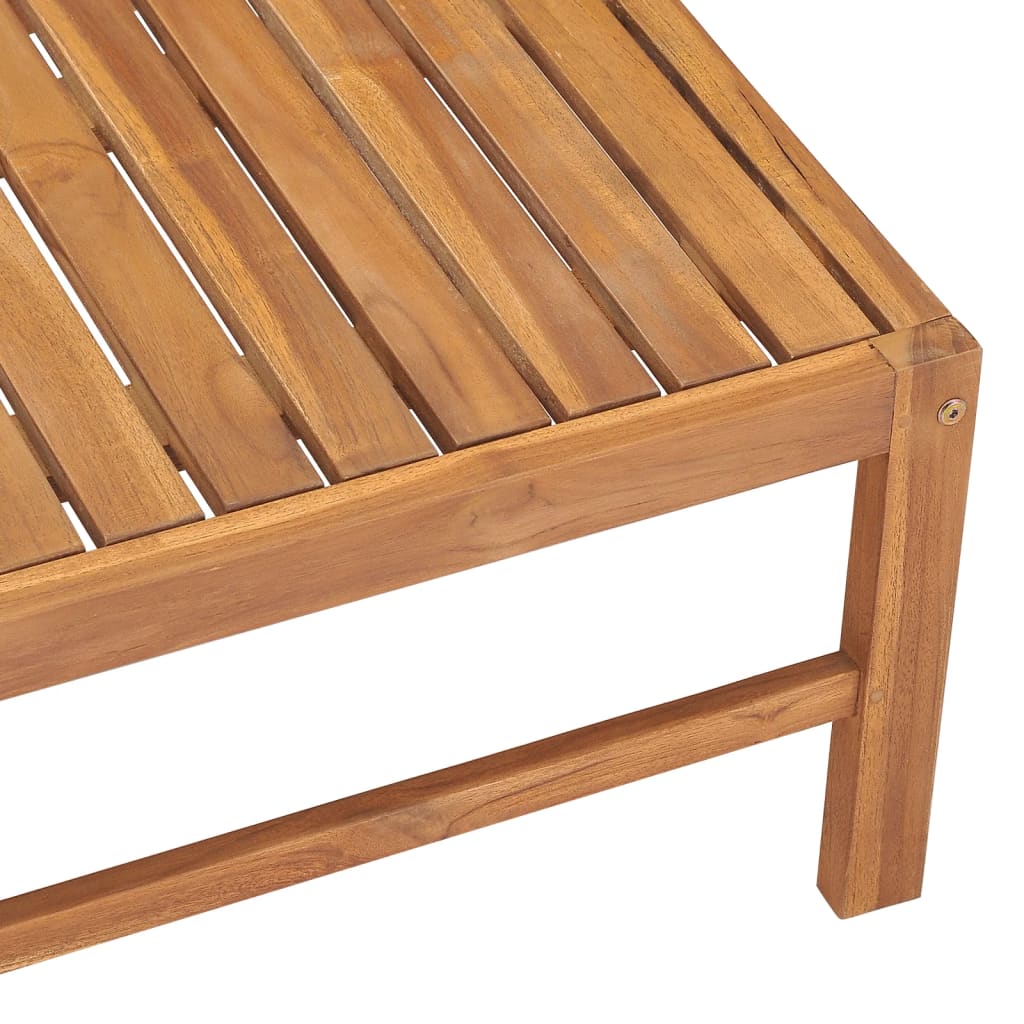 NNEVL Garden Table 63x63x30 cm Solid Teak Wood