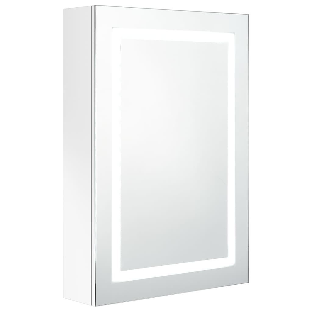 NNEVL LED Bathroom Mirror Cabinet Shining White 50x13x70 cm