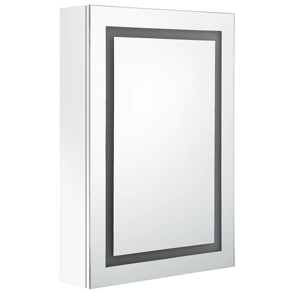 NNEVL LED Bathroom Mirror Cabinet Shining White 50x13x70 cm