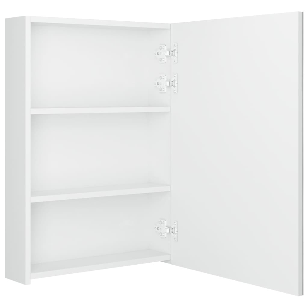 NNEVL LED Bathroom Mirror Cabinet Shining White 50x13x70 cm