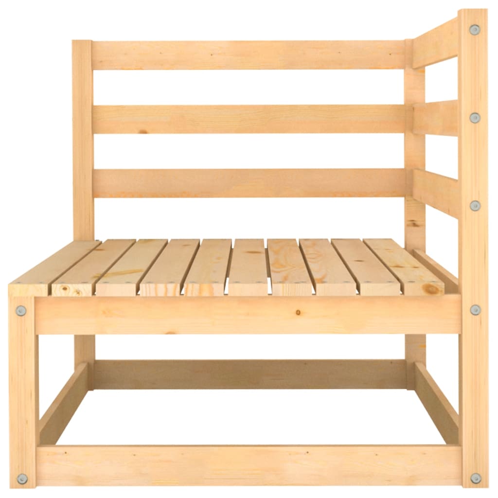 NNEVL Garden Corner Sofas 2 pcs Solid Pinewood