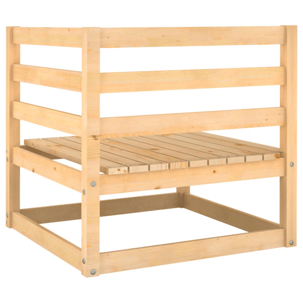 NNEVL Garden Corner Sofas 2 pcs Solid Pinewood