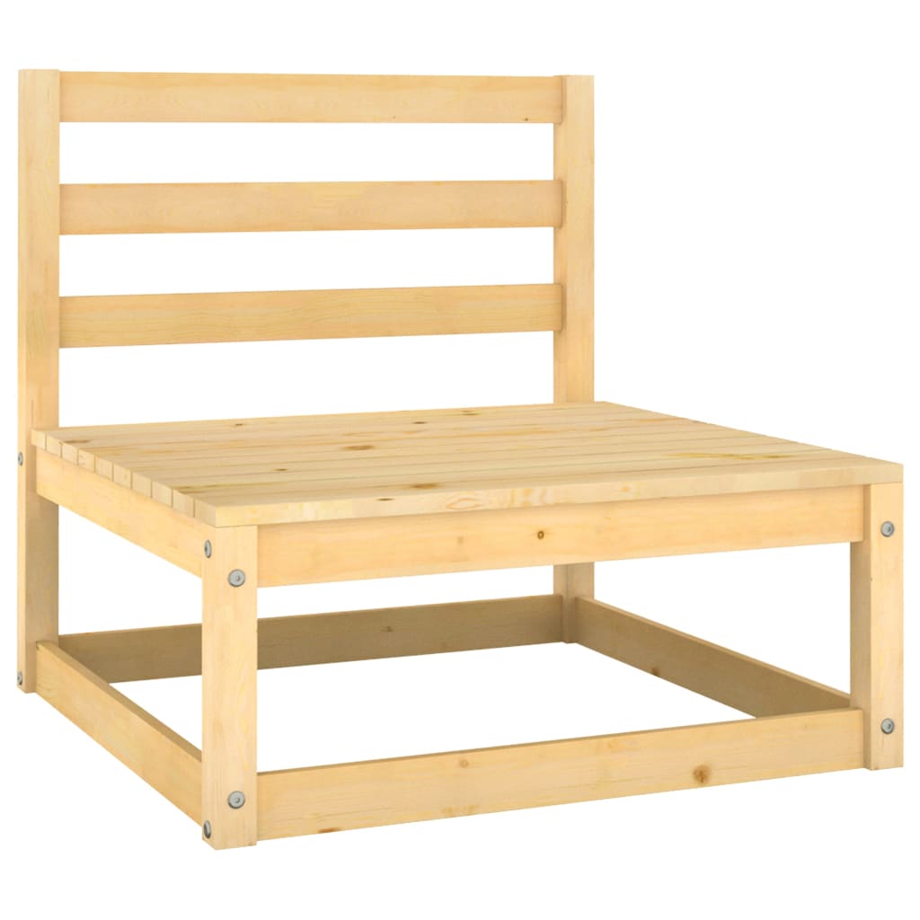 NNEVL Garden Middle Sofas 3 pcs Solid Pinewood
