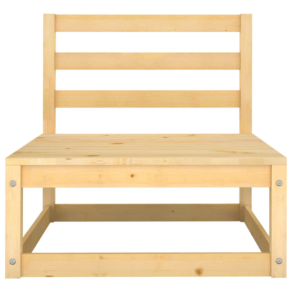 NNEVL Garden Middle Sofas 3 pcs Solid Pinewood