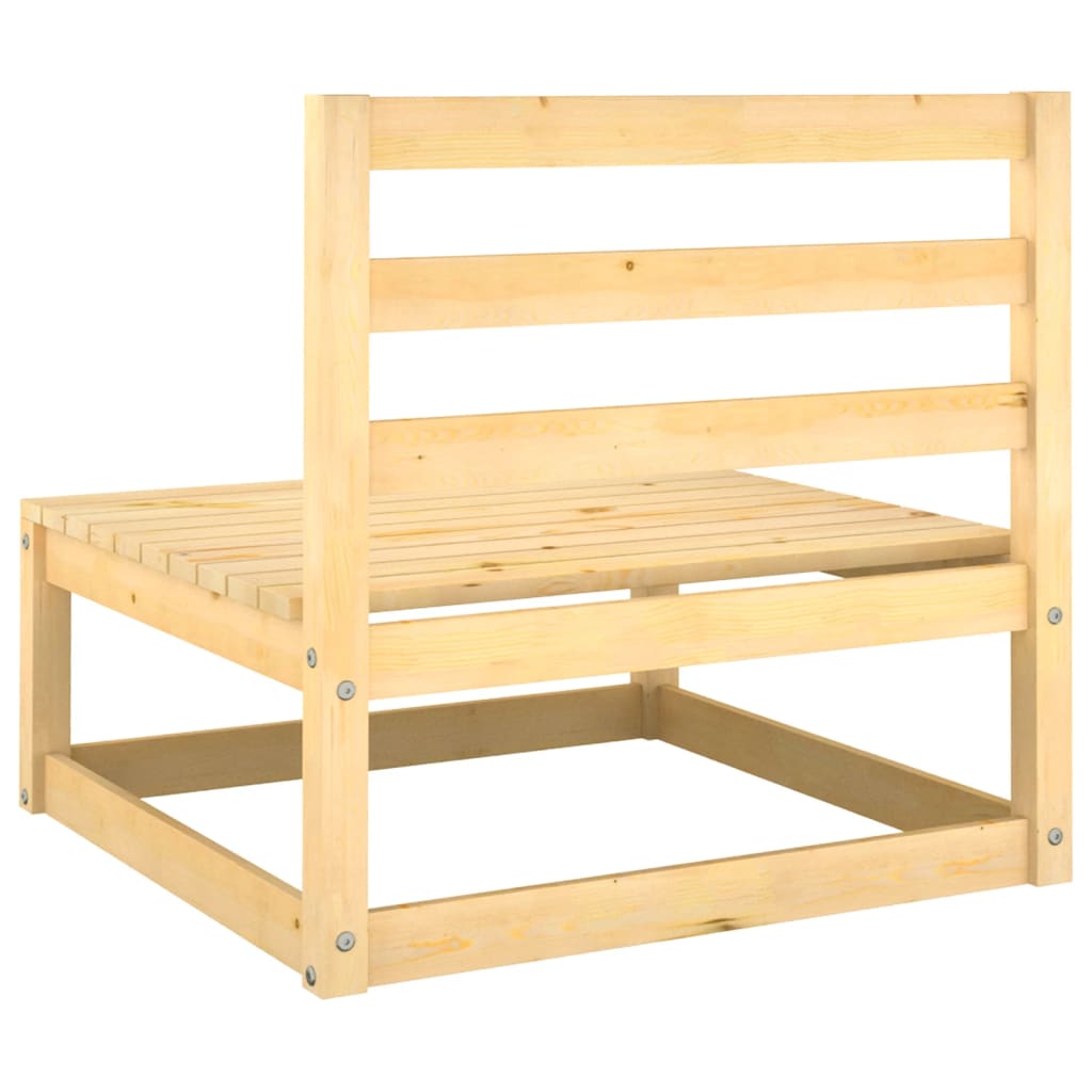 NNEVL Garden Middle Sofas 3 pcs Solid Pinewood