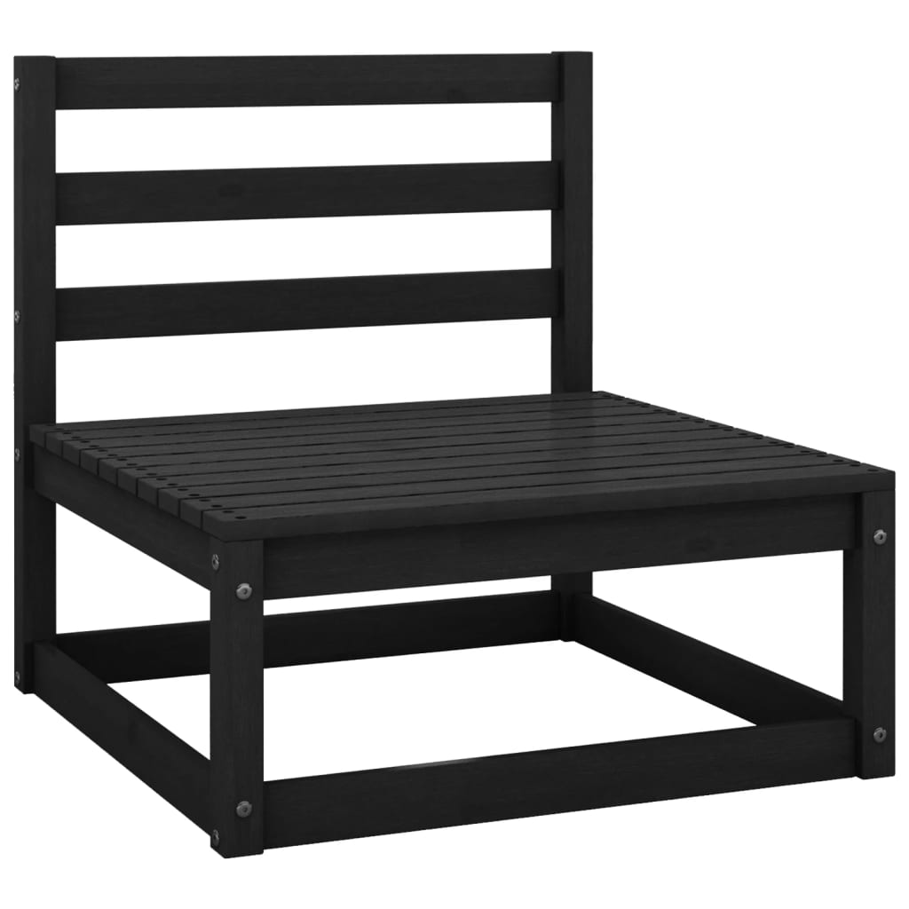 NNEVL Garden Middle Sofas with Anthracite Cushions 2 pcs Solid Pinewood