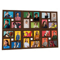 Vidaxl photo frame for 24x (10x15 cm) photos MDF dark brown-0