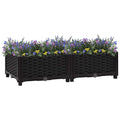 Vidaxl Raised Planter 80x40x23 cm Polypropylene-0