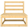 NNEVL Garden Middle Sofas with Cushions 2 pcs Solid Pinewood