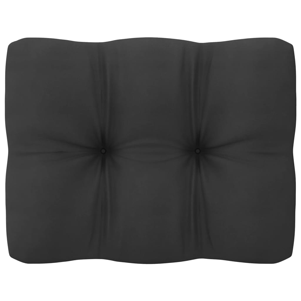 NNEVL Garden Middle Sofas with Cushions 2 pcs Solid Pinewood