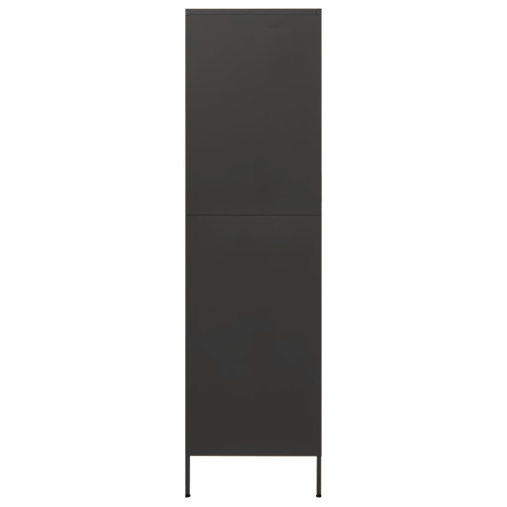 NNEVL Wardrobe Anthracite 90x50x180 cm Steel