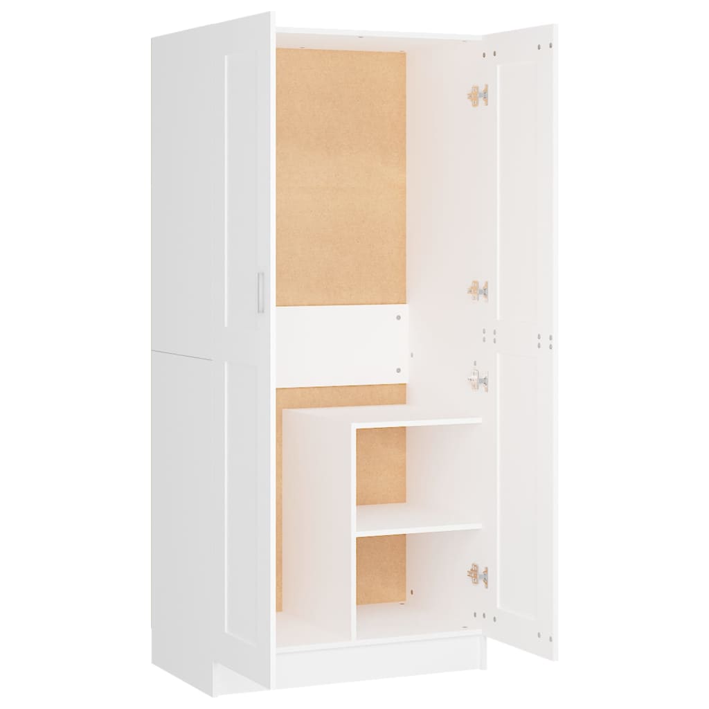 NNEVL Wardrobe White 82.5x51.5x180 cm Chipboard