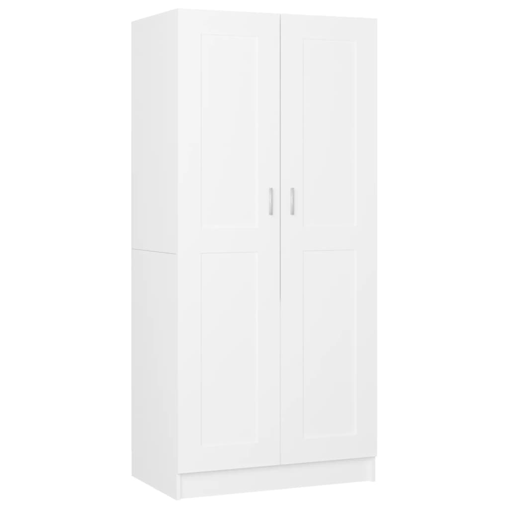 NNEVL Wardrobe White 82.5x51.5x180 cm Chipboard