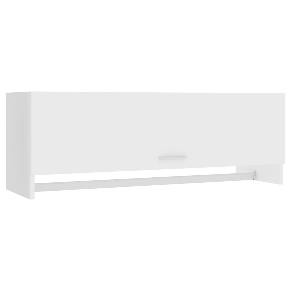 NNEVL Wardrobe White 100x32.5x35 cm Chipboard