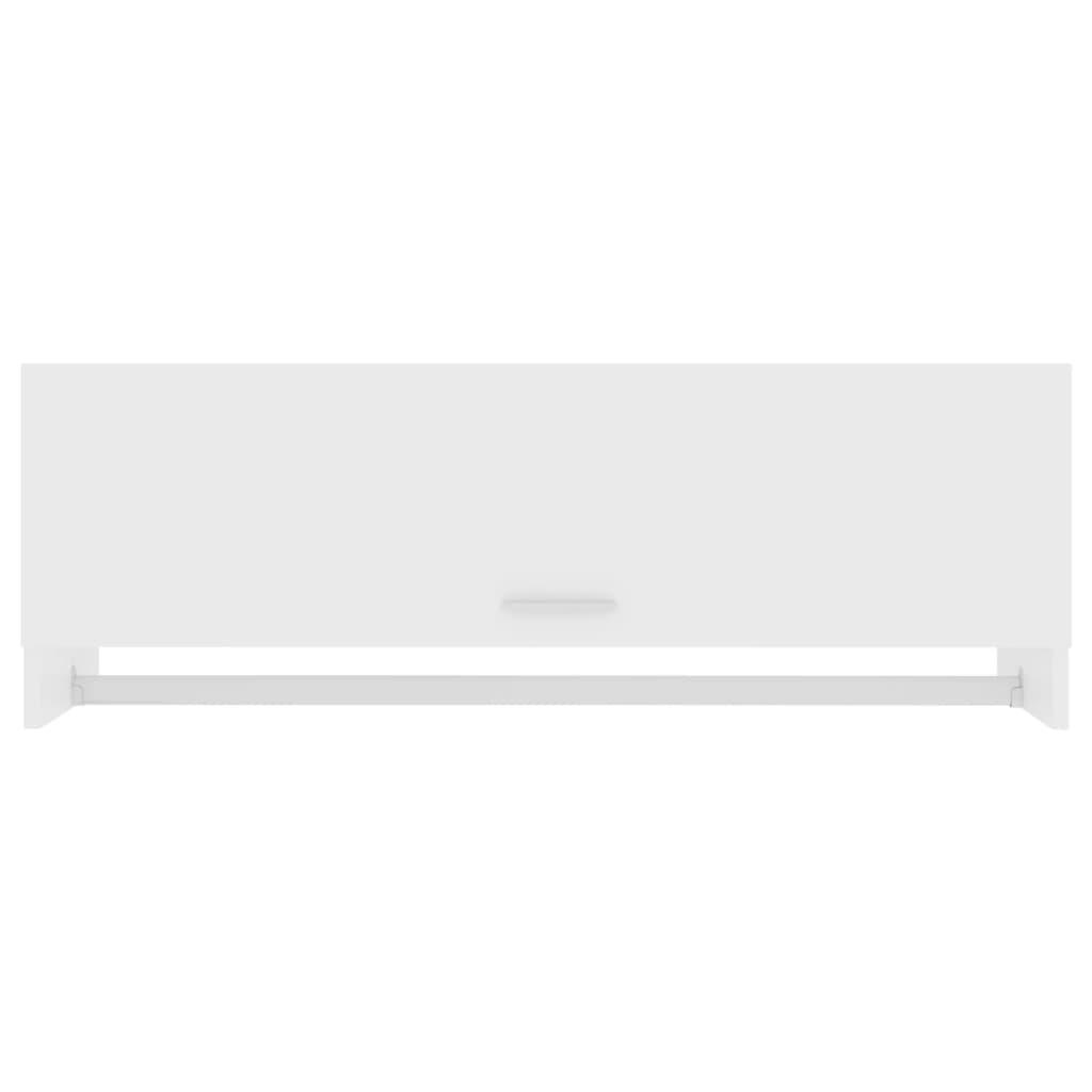 NNEVL Wardrobe White 100x32.5x35 cm Chipboard