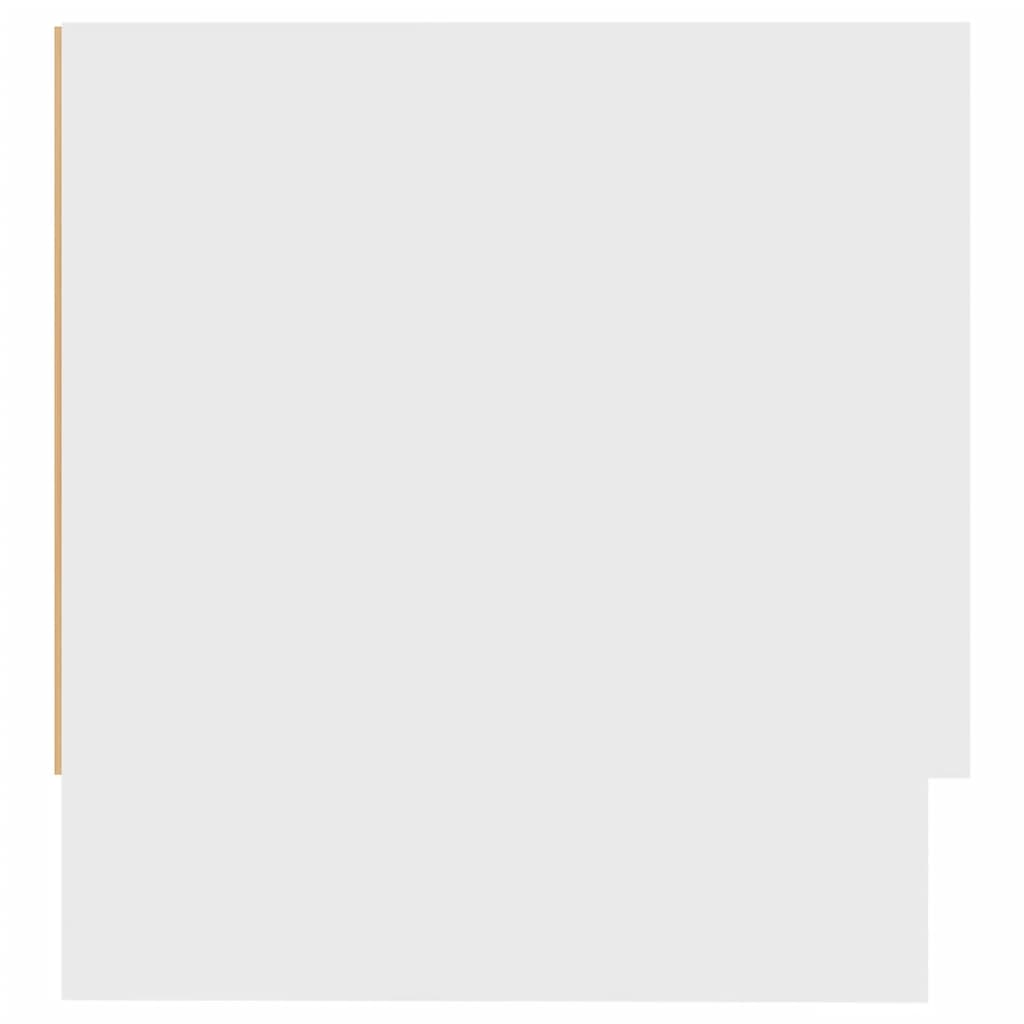 NNEVL Wardrobe White 100x32.5x35 cm Chipboard