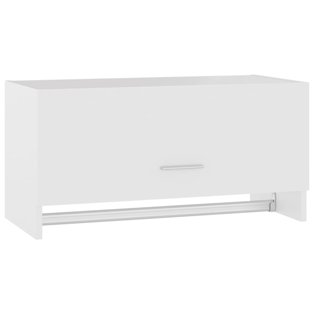 NNEVL Wardrobe White 70x32.5x35 cm Chipboard