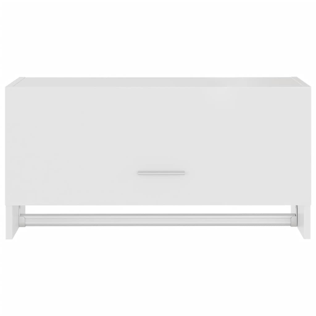 NNEVL Wardrobe White 70x32.5x35 cm Chipboard