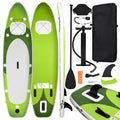 Vidaxl inflatable stand up paddleboard set 360x81x10 cm green-0
