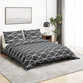 Vidaxl Duvet Cover Set 260x240 cm Cotton Grey-0