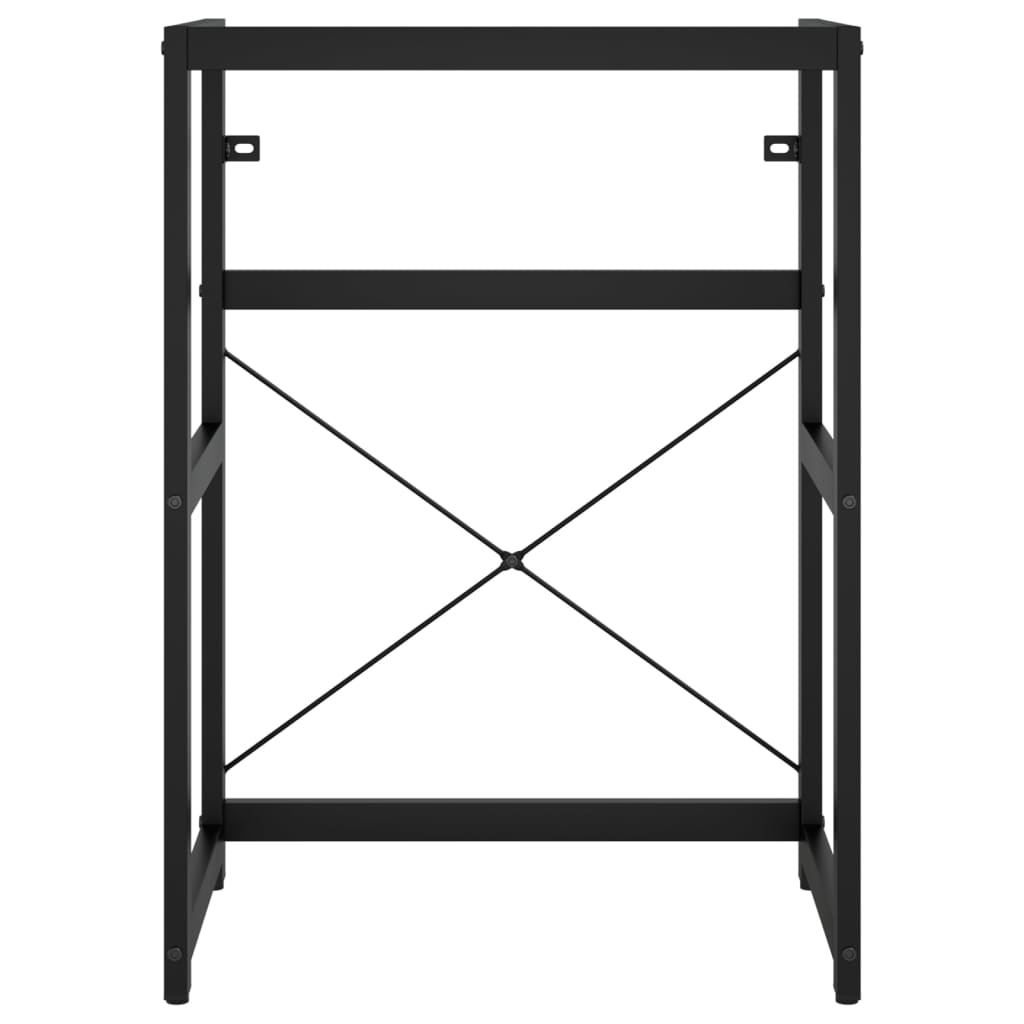 NNEVL Bathroom Washbasin Frame Black 59x38x83 cm Iron