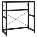 NNEVL Bathroom Washbasin Frame Black 79x38x83 cm Iron