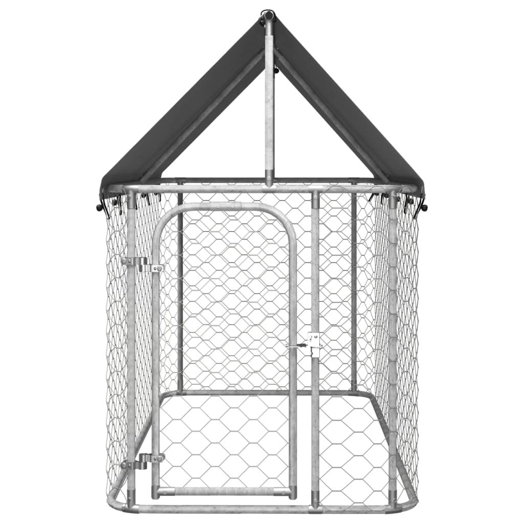 NNEVL Outdoor Dog Kennel with Roof 200x100x150 cm
