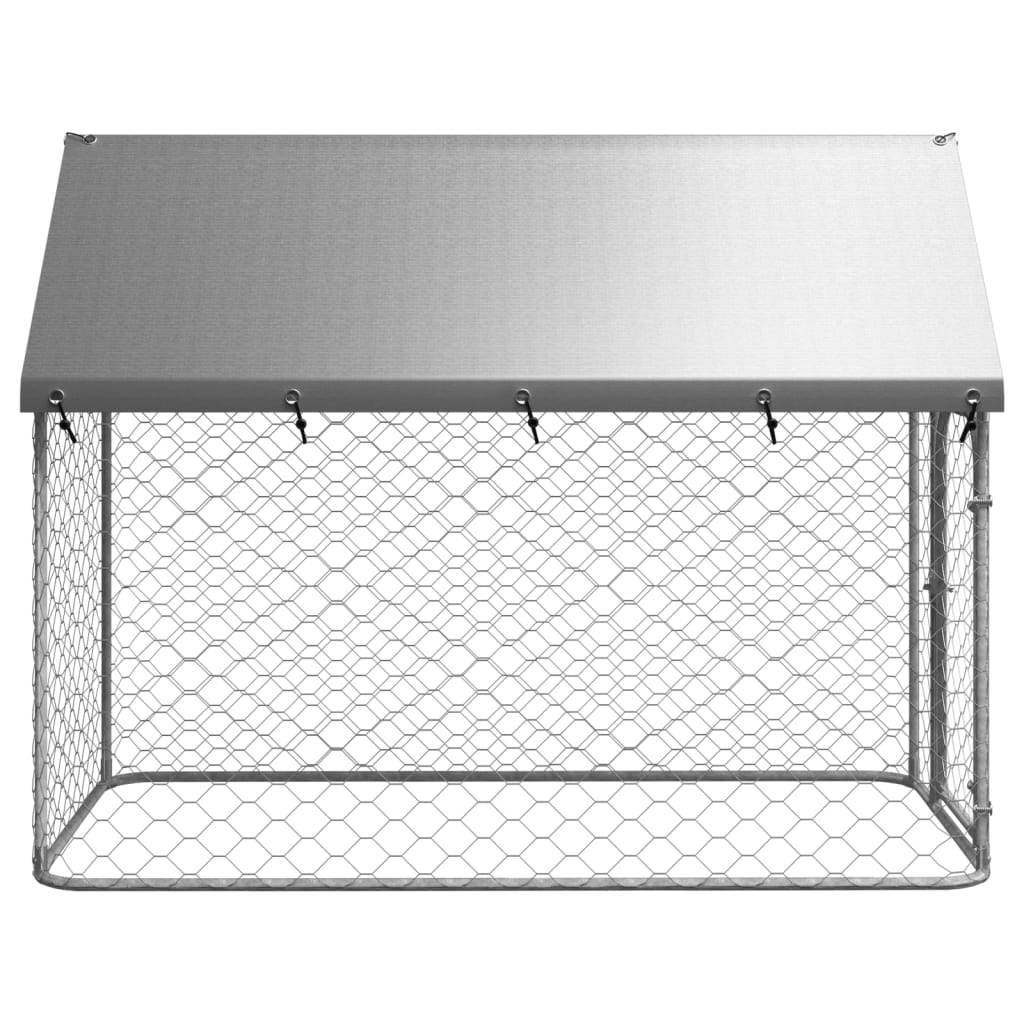 NNEVL Outdoor Dog Kennel with Roof 200x100x150 cm