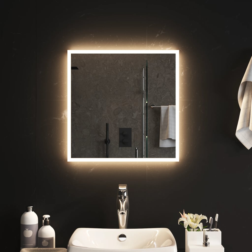 NNEVL LED Bathroom Mirror 50x50 cm