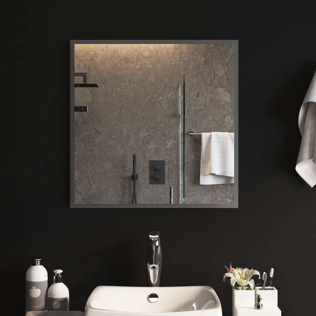 NNEVL LED Bathroom Mirror 60x60 cm