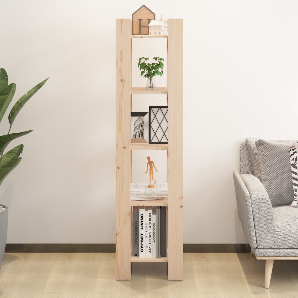 NNEVL Book Cabinet/Room Divider 41x35x160 cm Solid Wood Pine