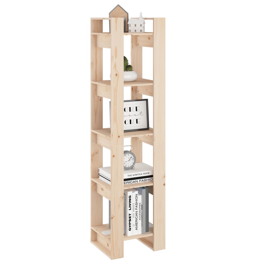 NNEVL Book Cabinet/Room Divider 41x35x160 cm Solid Wood Pine