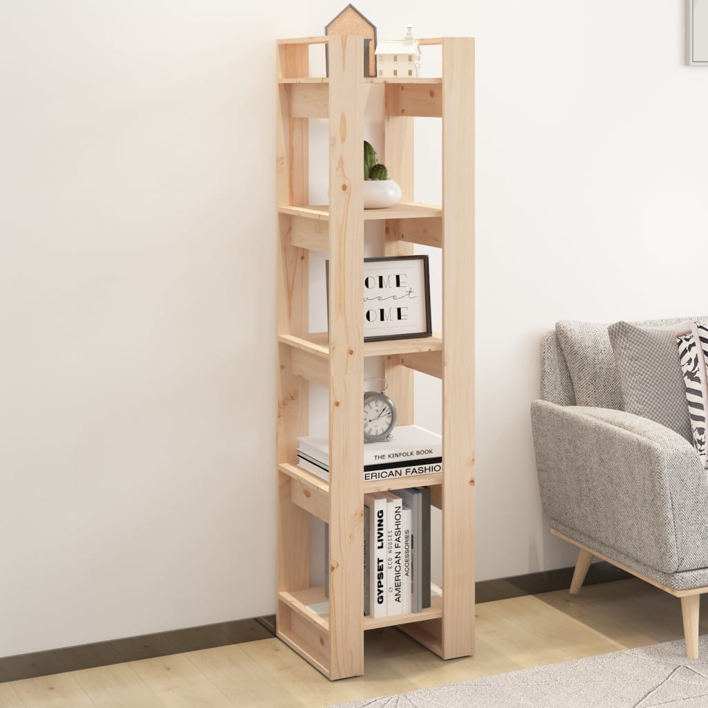 NNEVL Book Cabinet/Room Divider 41x35x160 cm Solid Wood Pine