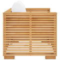 NNEVL Garden Sofa Chair with Cream Cushions Solid Wood Teak