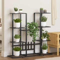 Vidaxl flower stand 94.5x25x89 cm iron black-0