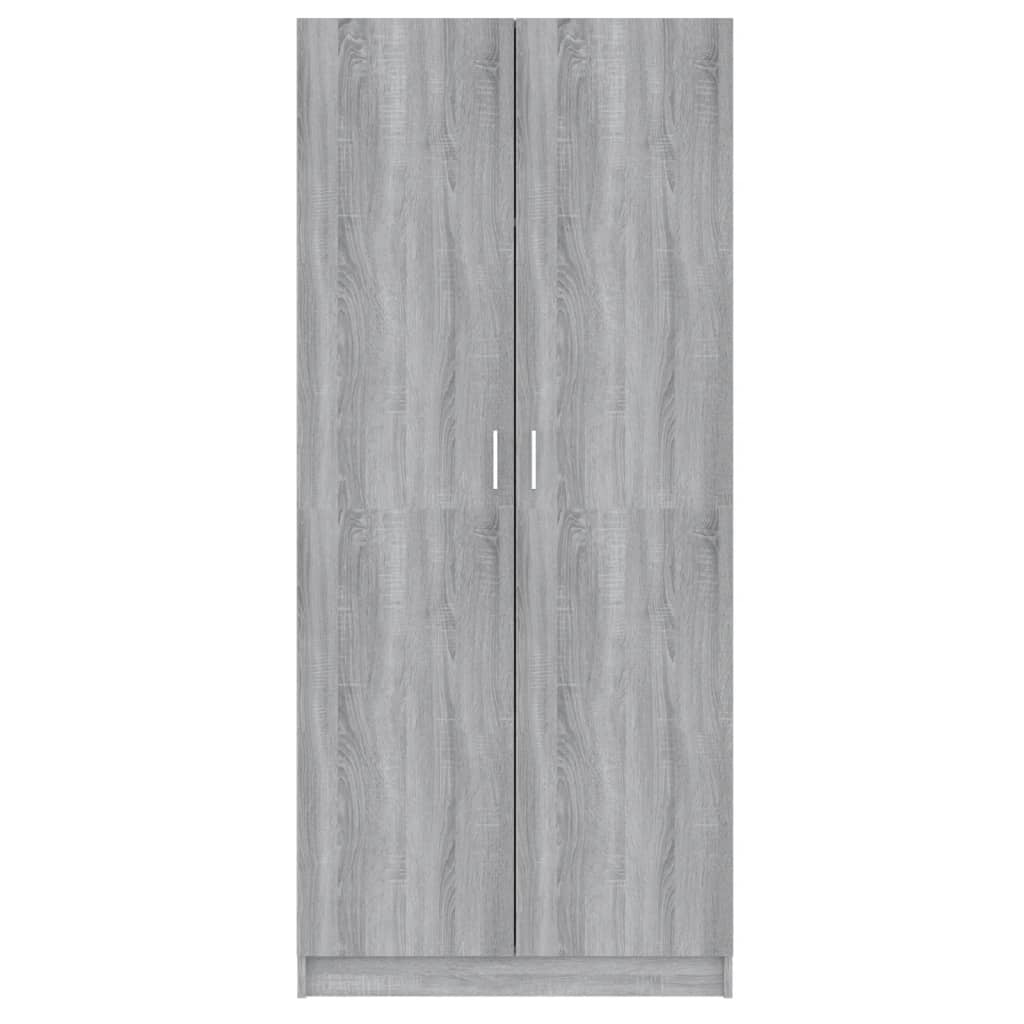 NNEVL Wardrobe Grey Sonoma 80x52x180 cm Engineered Wood