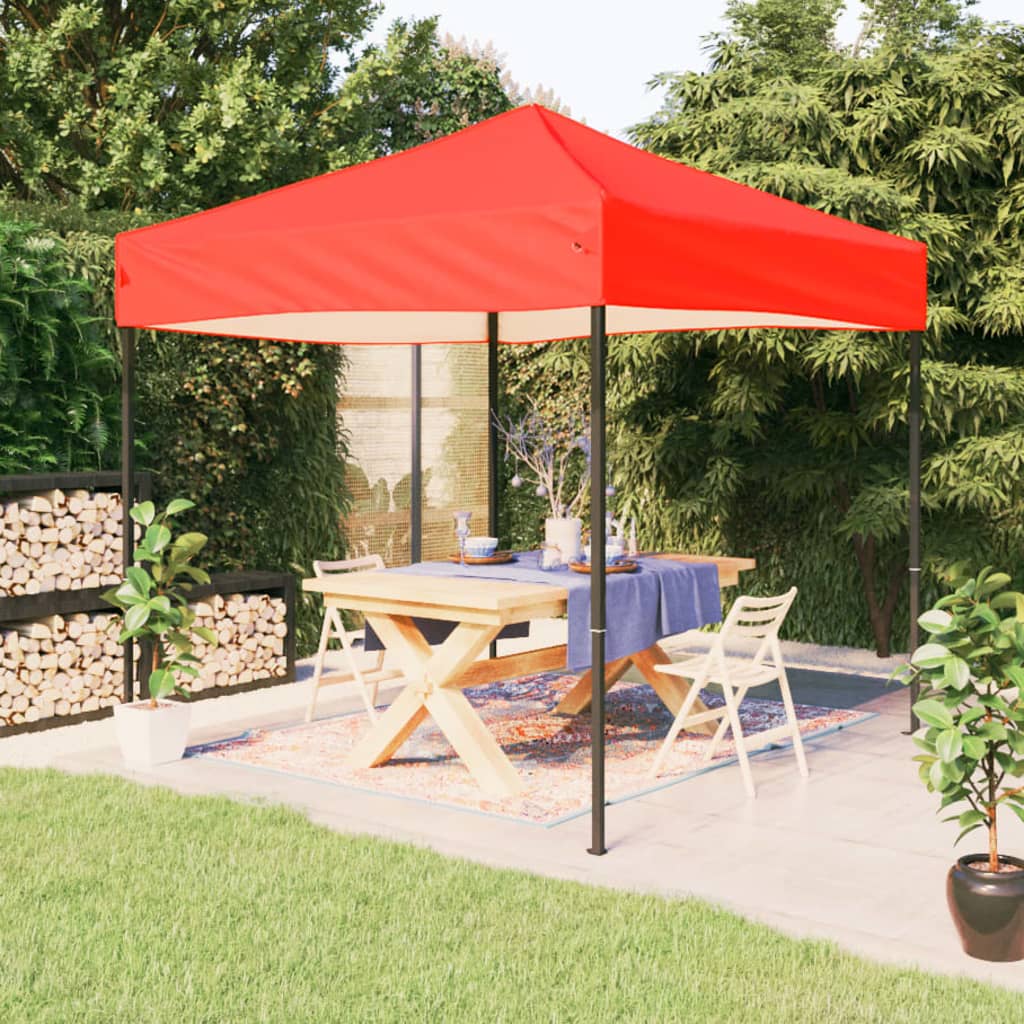 Vidaxl foldable party tent 2x2 m red-0