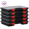 VidaXL Assortment boxes 10 pcs 34.5x25x5 cm polypropylene-0