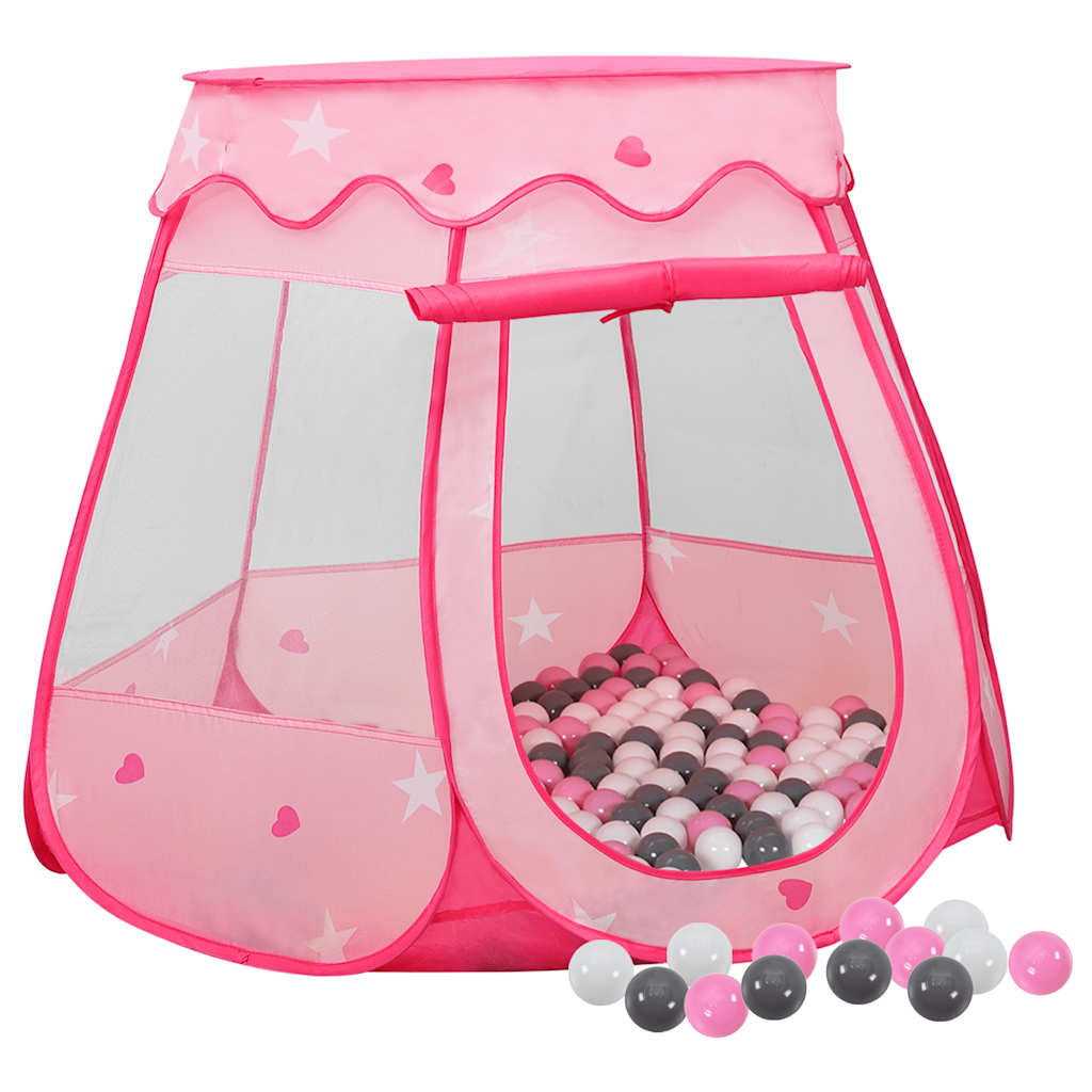Vidaxl Kids' Play Tent with 250 Balls 102x102x82 cm Pink-0