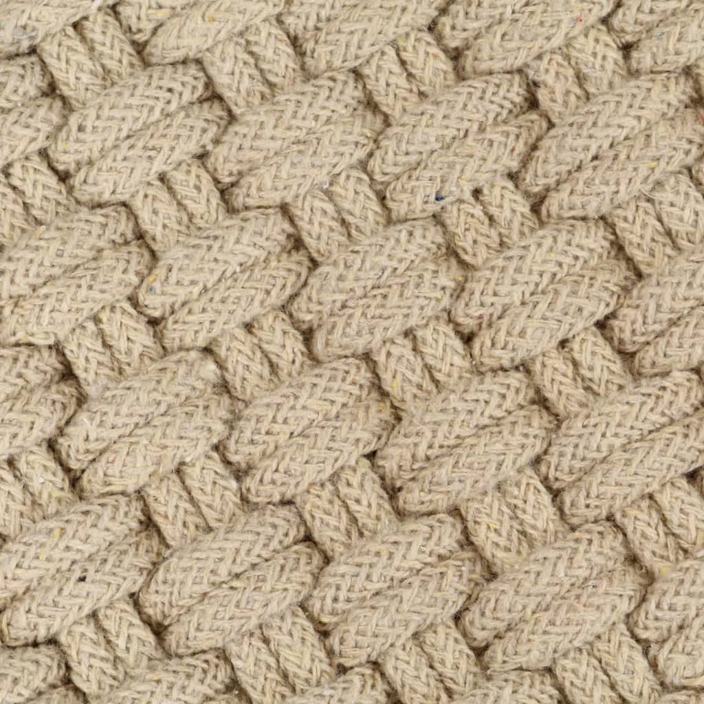 NNEVL Rug Rectangular Natural 80x160 cm Cotton